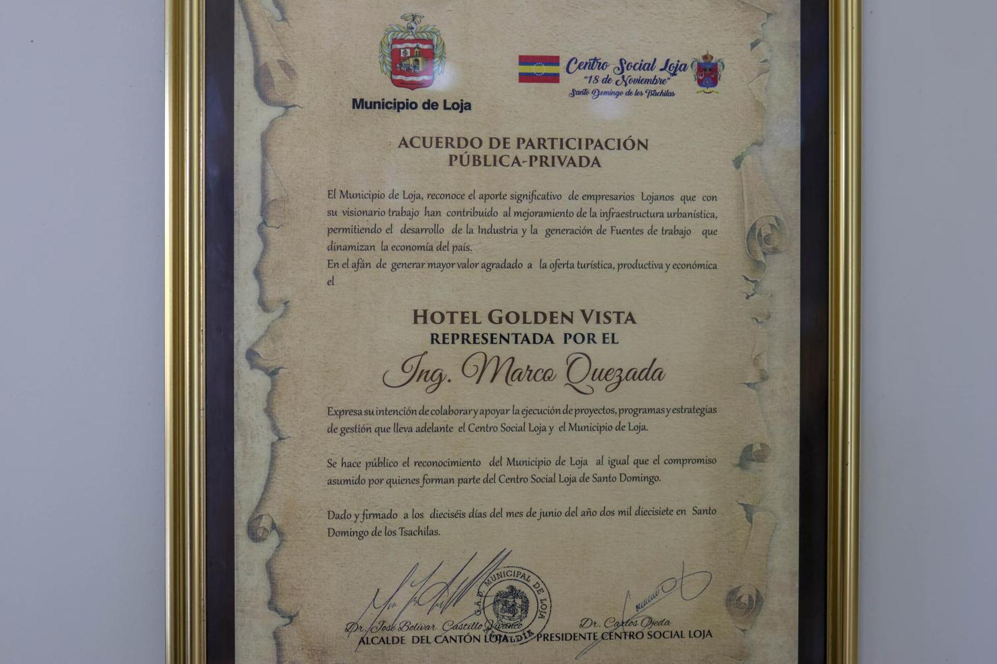 Hotel Golden Vista Santo Domingo de los Colorados Εξωτερικό φωτογραφία